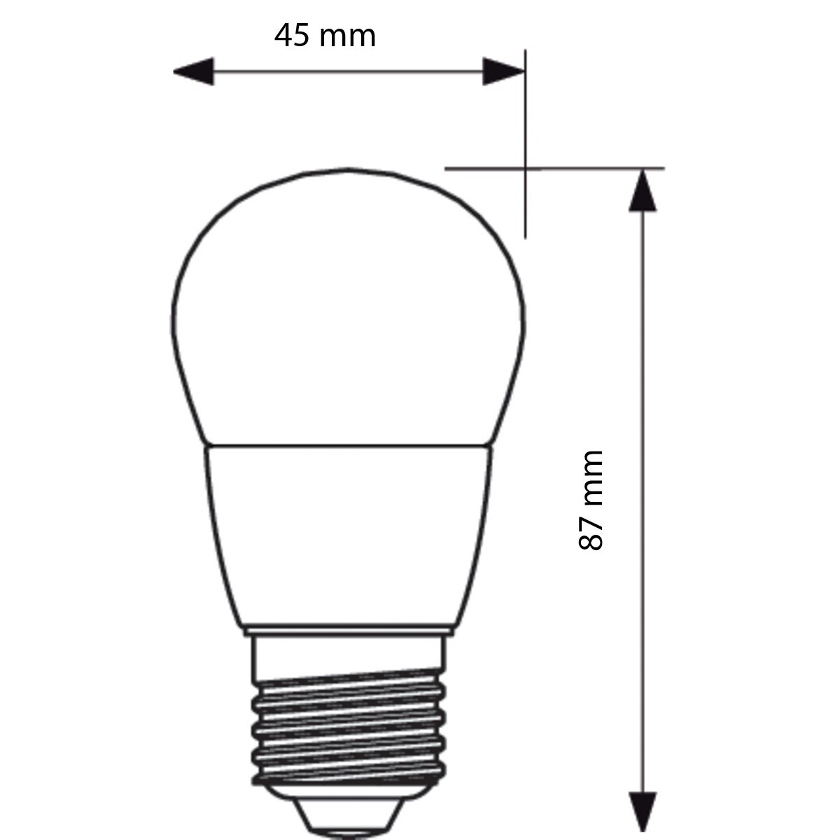 PHILIPS - LED Lamp 10 Pack - CorePro Lustre 827 P45 FR - E27 Fitting - 4W - Warm Wit 2700K | Vervangt 25W