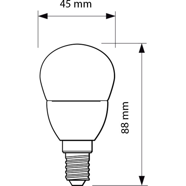 PHILIPS - LED Lamp - CorePro Lustre 827 P45 FR - E14 Fitting - 5.5W - Warm Wit 2700K | Vervangt 40W