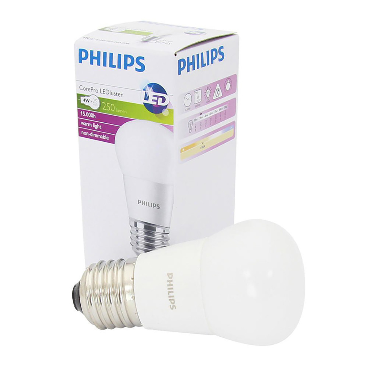 PHILIPS - LED Lamp - CorePro Lustre 827 P45 FR - E27 Fitting - 4W - Warm Wit 2700K | Vervangt 25W