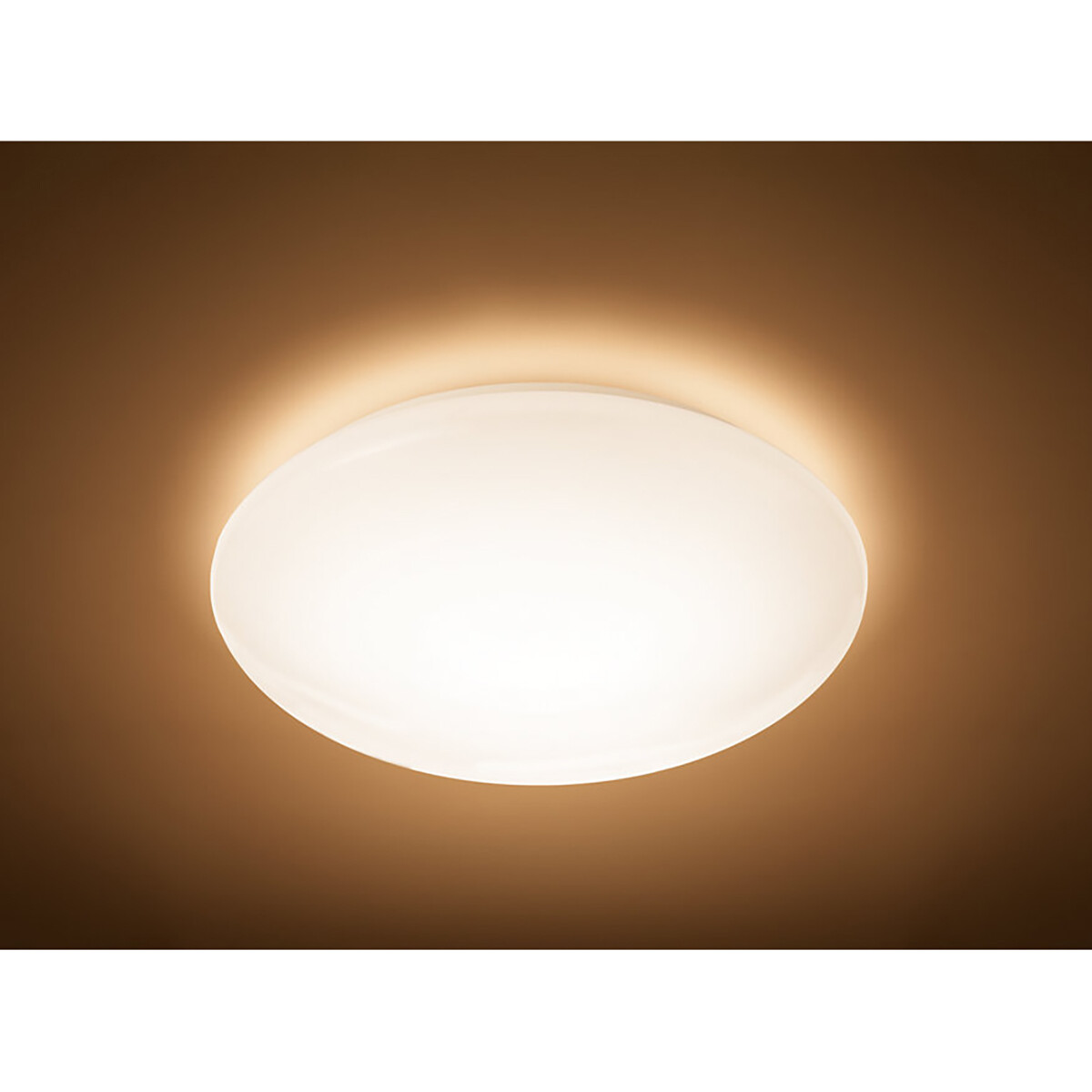 PHILIPS - LED Plafondlamp - MyLiving Suede - 9.6W - Warm Wit 2700K - Rond - Mat Wit - Kunststof