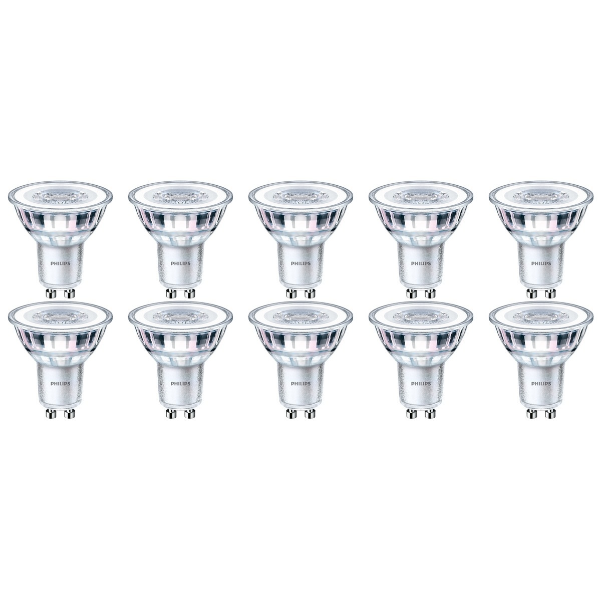 PHILIPS LED Spot 10 Pack CorePro 830 36D GU10 Fitting 3.5W Warm Wit 3000K | Vervangt 35W