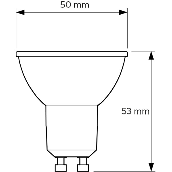 PHILIPS - LED Spot - CorePro 827 36D - GU10 Fitting - Dimbaar - 3W - Zeer Warm Wit 2700K | Vervangt 35W