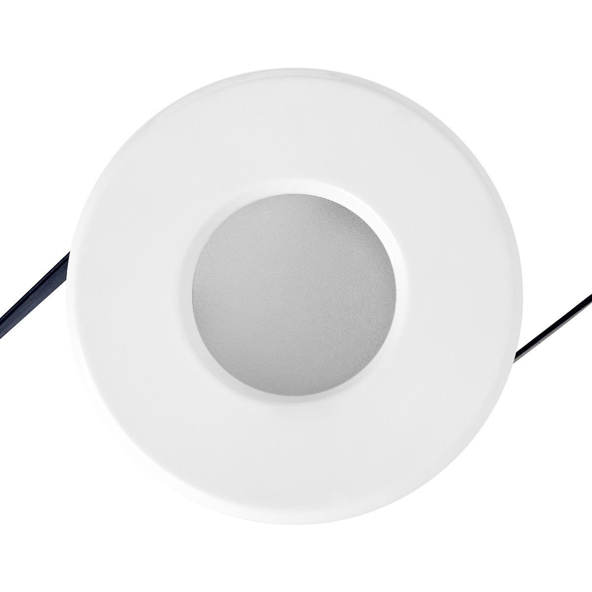 LED Spot Set - Aigi - GU10 Fitting - Waterdicht IP65 - Inbouw Rond - Mat Wit - Ø82mm - Philips - CorePro 830 36D - 4.6W - Warm Wit 3000K