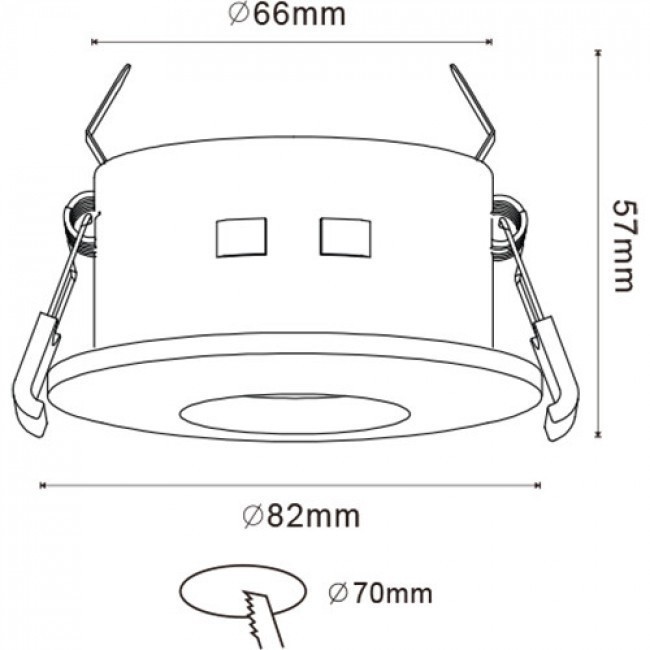 LED Spot Set - Aigi - GU10 Fitting - Waterdicht IP65 - Inbouw Rond - Mat Wit - Ø82mm - Philips - CorePro 827 36D - 5W - Warm Wit 2700K - Dimbaar