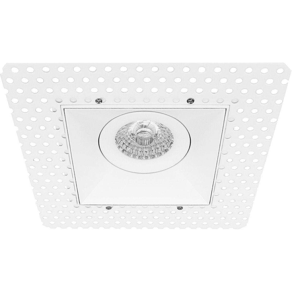 LED Spot Set - Pragmi Nivas Pro - GU10 Fitting - Inbouw Vierkant - Mat Wit - Trimless - Kantelbaar - 150mm - Philips - SceneSwitch 827 36D - 1.5W-5W - Warm Wit 2200K-2700K - Dimbaar