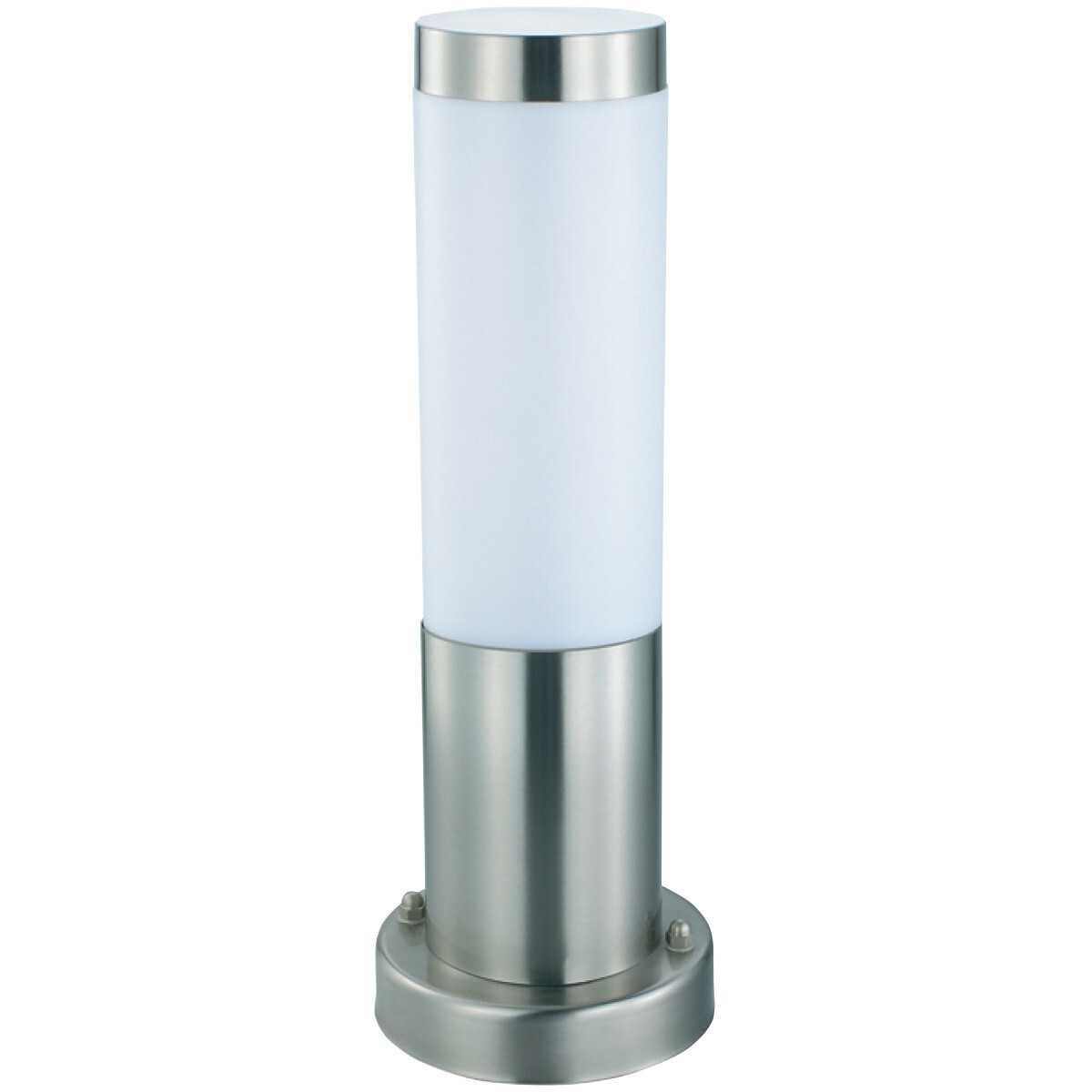 LED Tuinverlichting - Staande Buitenlamp - Laurea 3 - E27 Fitting - Rond - RVS - Philips - CorePro Lustre 827 P45 FR - 4W - Warm Wit 2700K