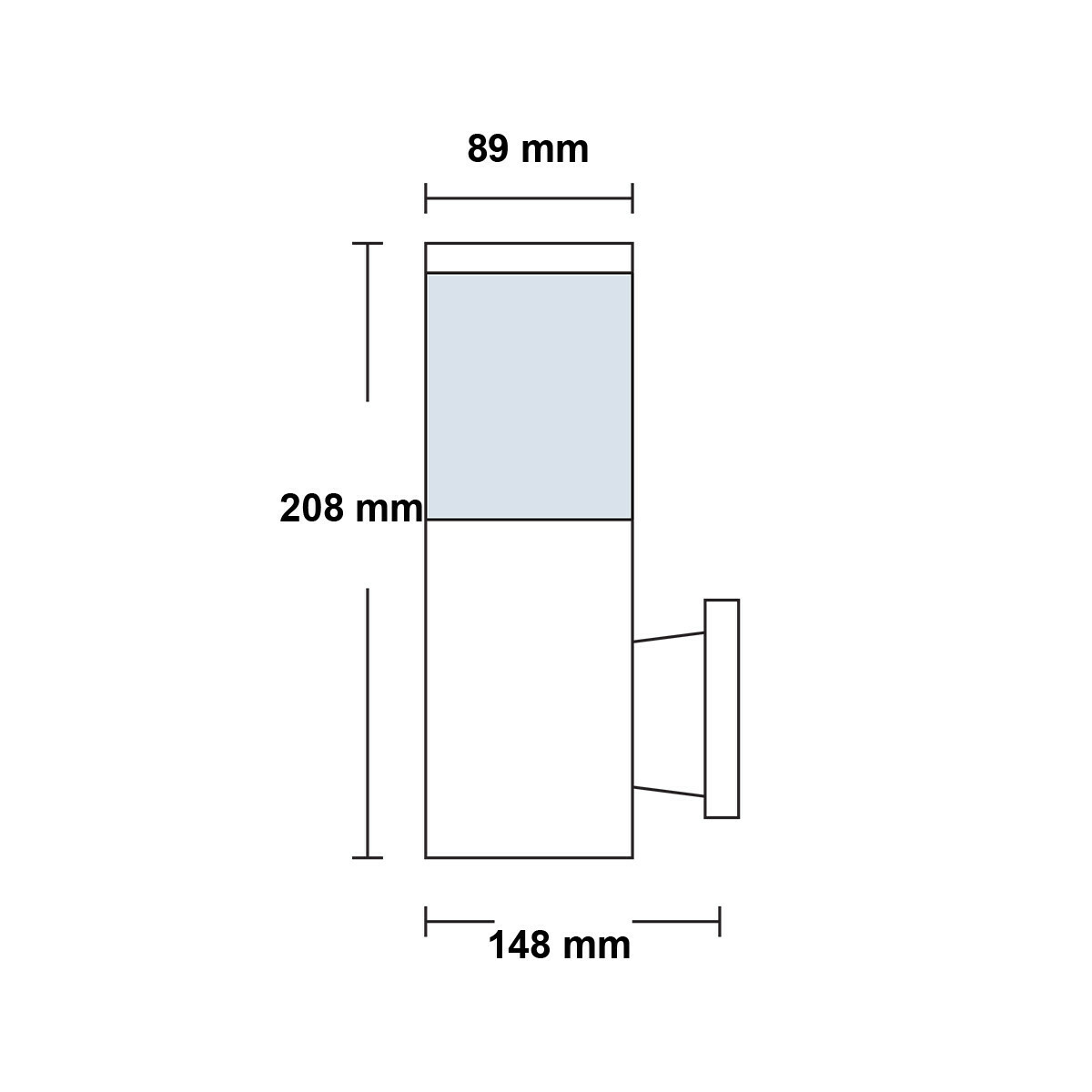 LED Tuinverlichting - Wandlamp Buiten - Kavy 2 - E27 Fitting - Rond - Aluminium - Philips - CorePro LEDbulb 827 A60 - 5.5W - Warm Wit 2700K