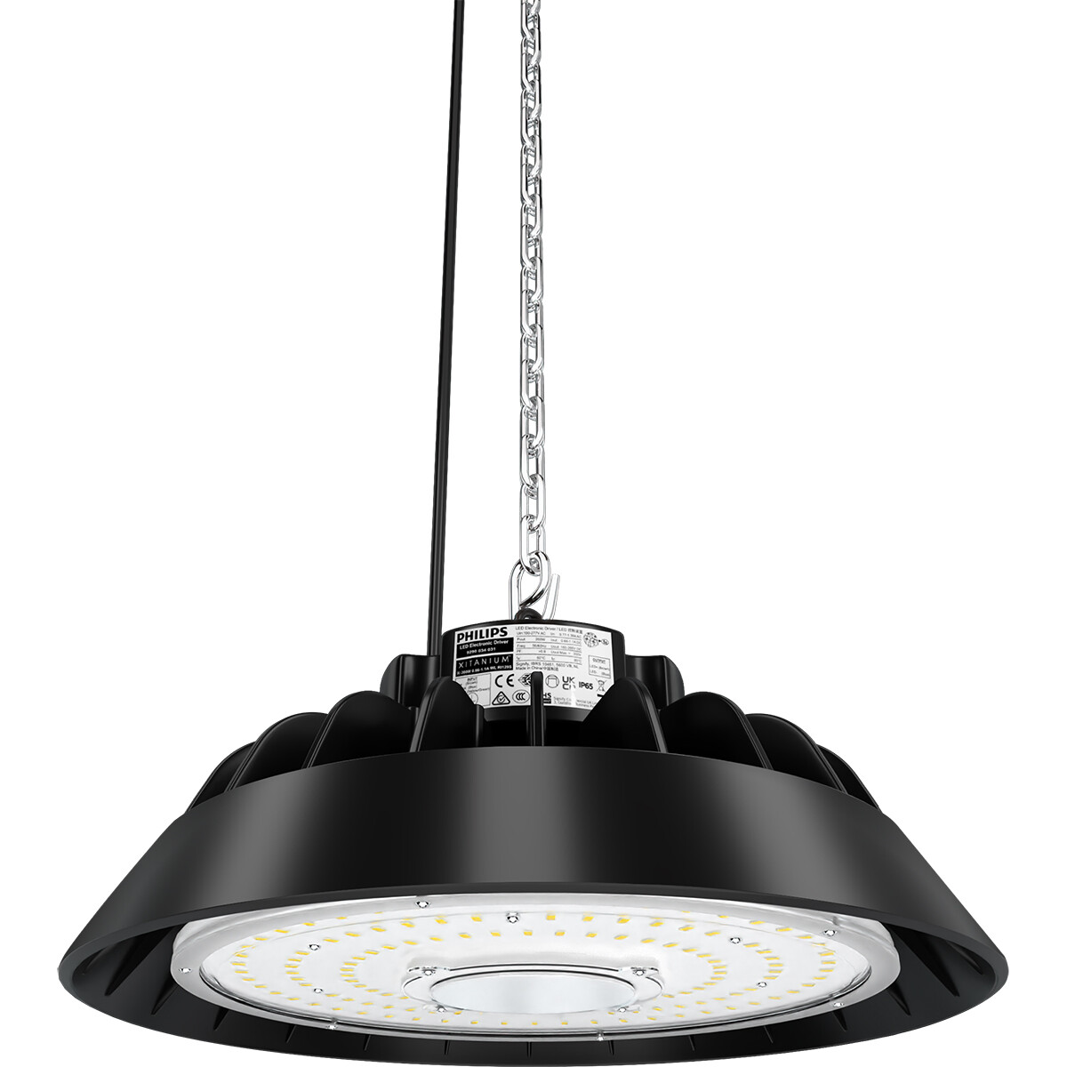 LED UFO High Bay Premium - Rinzu Prem - 100W - High Lumen 150 LM/W - Magazijnverlichting - Dimbaar - Waterdicht IP65 - Natuurlijk Wit 4000K - Aluminium - Philips Driver