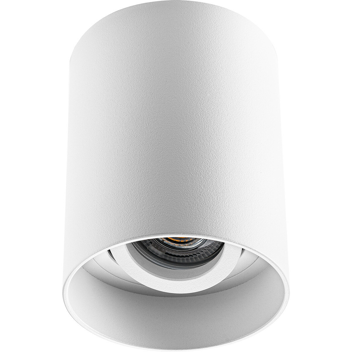 Pragmi Luxina Pro - Opbouw Rond - Mat Wit - Verdiept - Kantelbaar - Ø90mm - Philips Hue - Opbouwspot Set GU10 - White Ambiance - Bluetooth