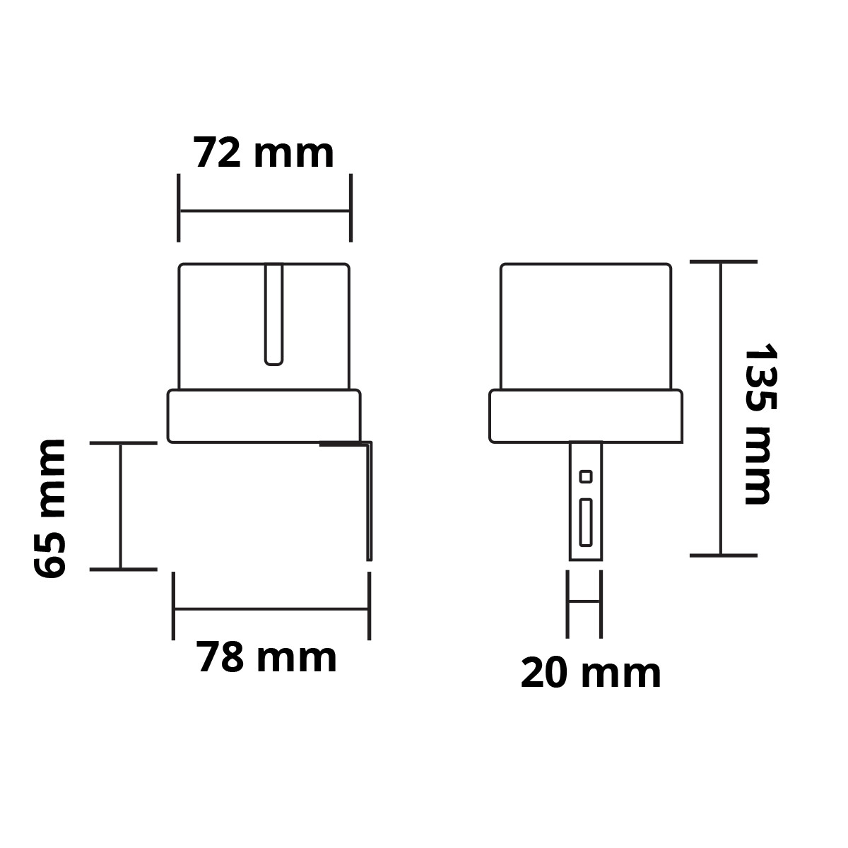 Schemerschakelaar Lichtsensor - Luxon - Spatwaterdicht IP44 - 2700W - 25A - Wit