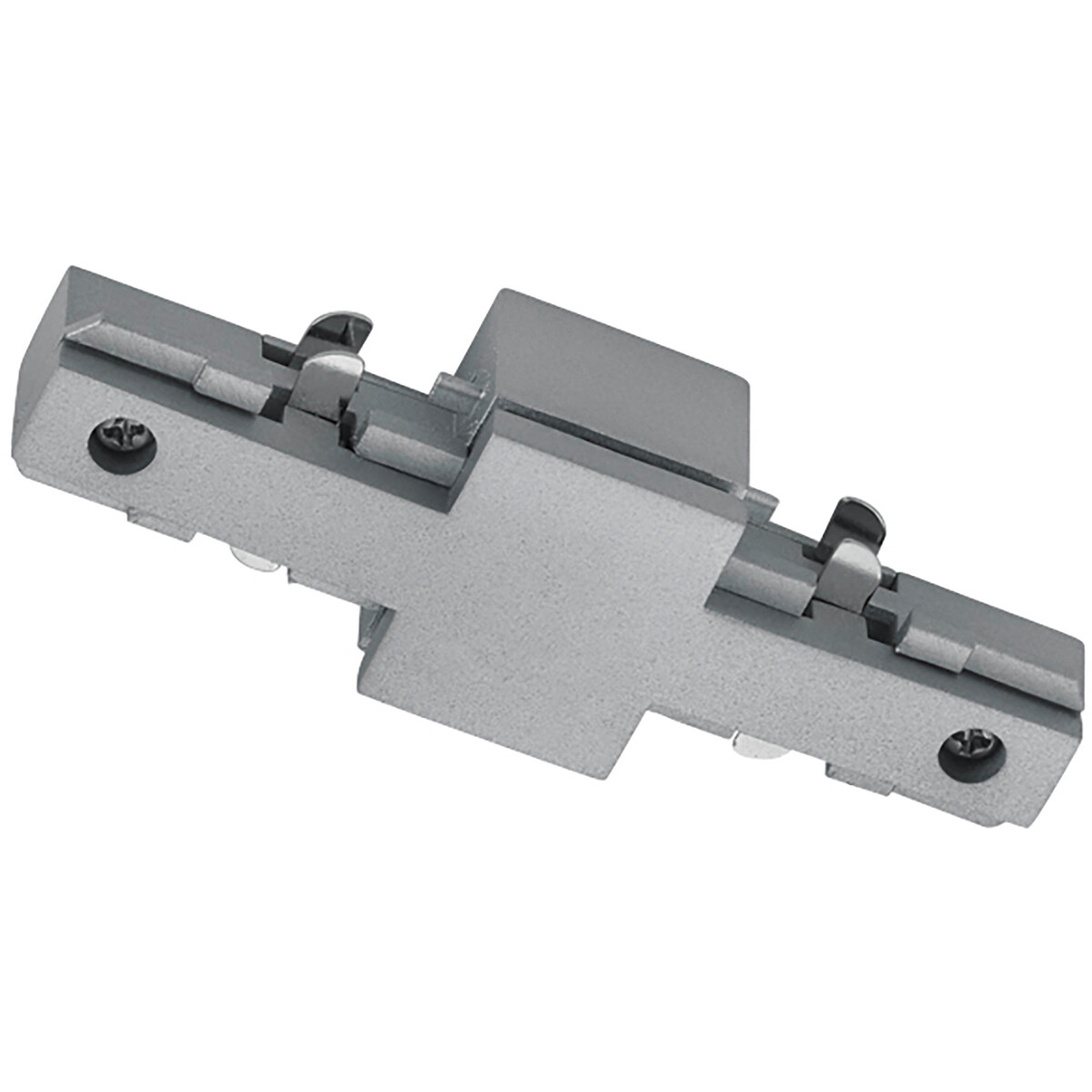 Spanningsrail Doorverbinder - Trion Dual - Rechte Connector - 2 Fase - Mat Titaan product afbeelding