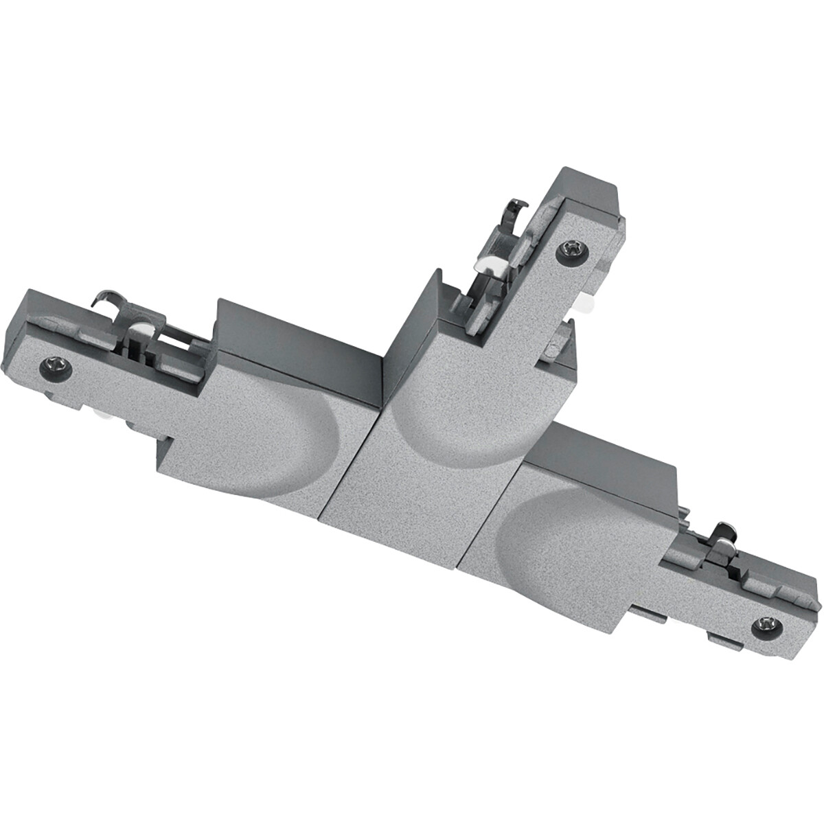 Spanningsrail Doorverbinder - Trion Dual - T Connector - Aarde Rechts - 2 Fase - Mat Titaan