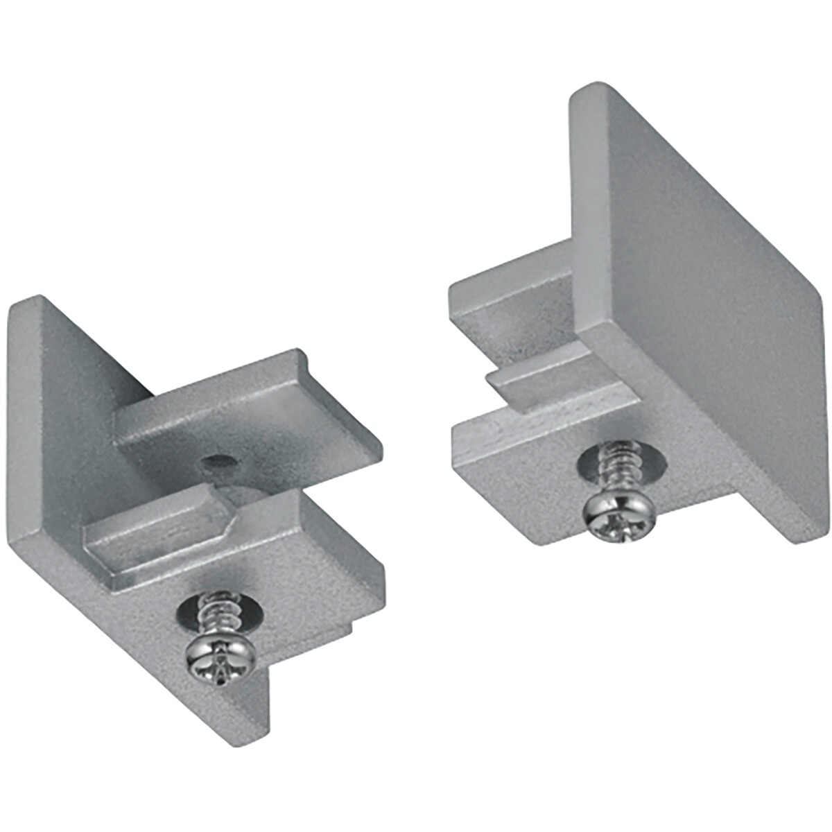 Spanningsrail Eindkap - 2 Stuks - Trion Dual - 2 Fase - Mat Titaan product afbeelding