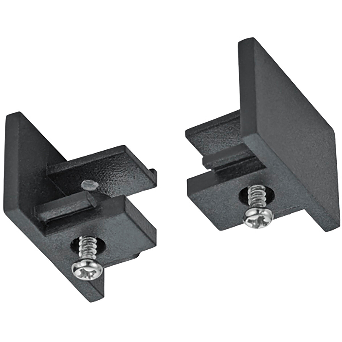 Spanningsrail Eindkap - 2 Stuks - Trion Dual - 2 Fase - Mat Zwart product afbeelding