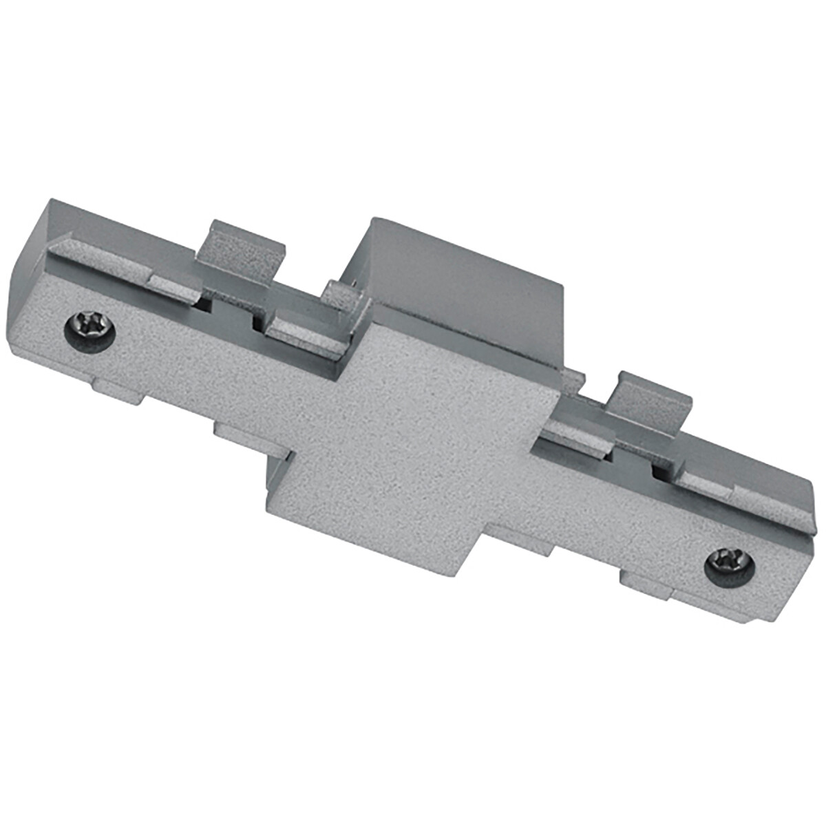 Spanningsrail Isolator - Trion Dual - Rechte Connector - 2 Fase - Mat Titaan product afbeelding