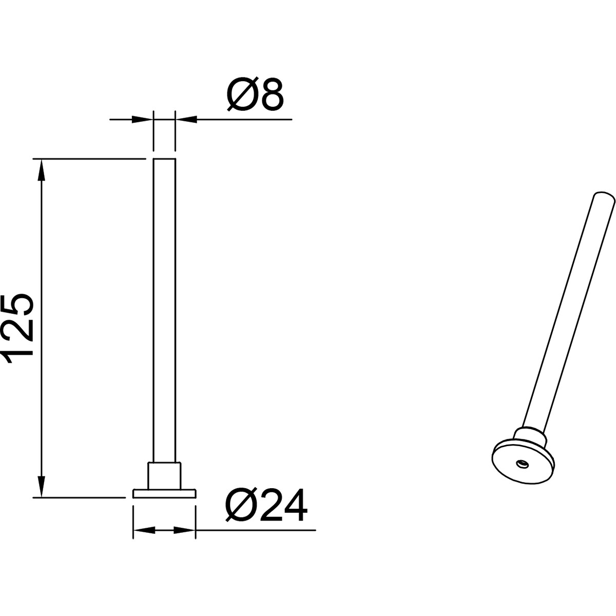 Spanningsrail Ophangset - 2 Stuks - Trion Dual - 12cm - Mat Titaan - Rond - Aluminium