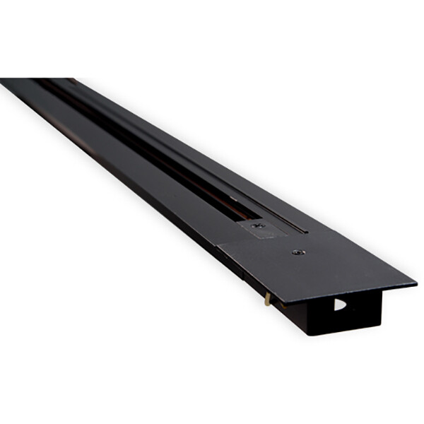 Spanningsrail - Prixa - 1 Fase - Inbouw - Aluminium - Mat Zwart - 1m product afbeelding