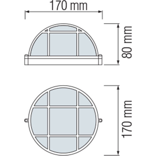 LED Tuinverlichting - Buitenlamp - Regibus - Wand - Aluminium Mat Wit - E27 - Rond