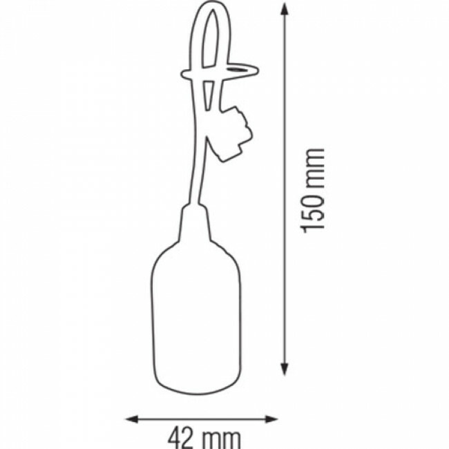 Verhuisfitting 10 Stuks - E27 Fitting/Houder - Kunststof Wit 15cm Draad