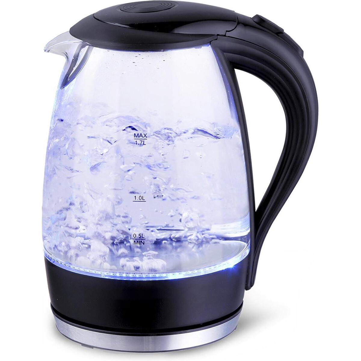 Waterkoker Aigi Adena Led Verlichting 1.7 Liter 2200 Watt Zwart Glas