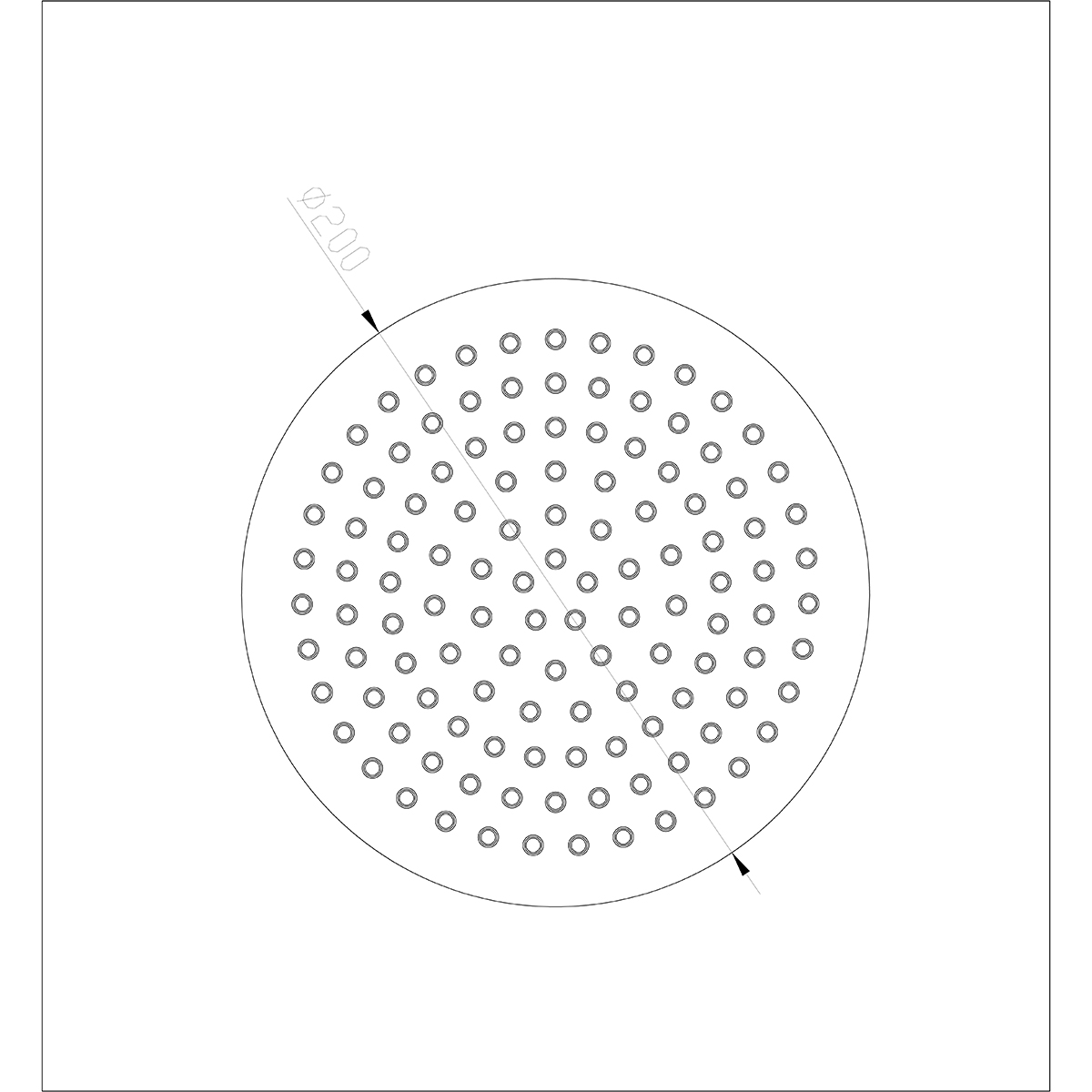 Wiesbaden 304 Hoofddouche - Rond- 20cm - RVS