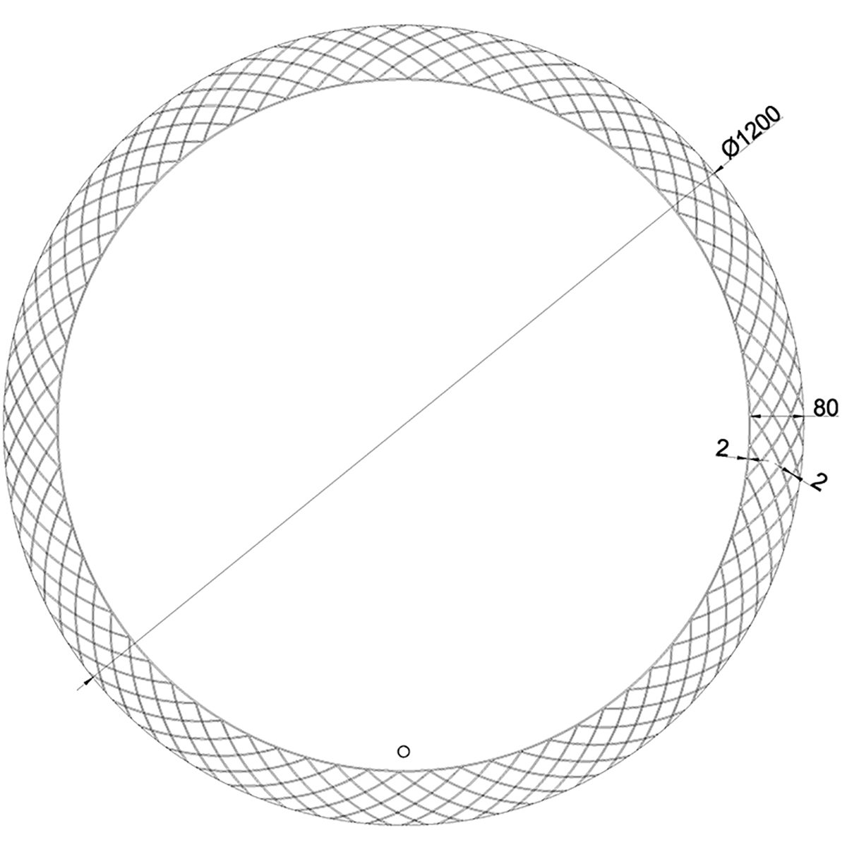 Wiesbaden Deco Spiegel Met LED - Dimbaar - Rond - 120cm