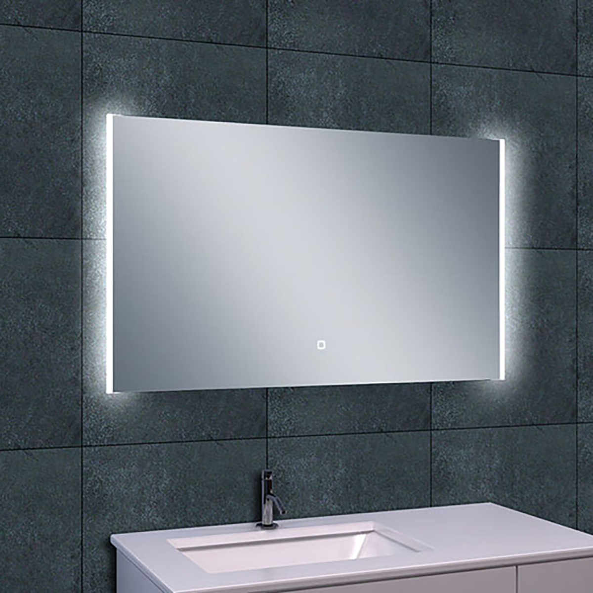 Wiesbaden Duo Spiegel Met LED - Dimbaar - Spiegelverwarming - Rechthoek - 102x60cm