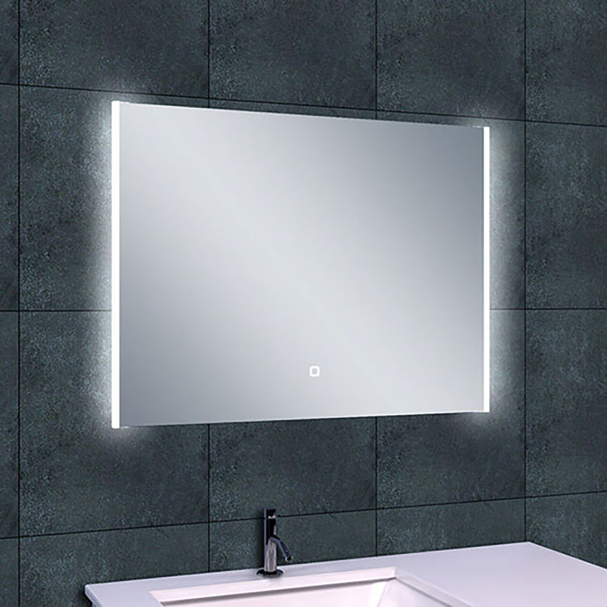 Wiesbaden Duo Spiegel Met LED - Dimbaar - Spiegelverwarming - Rechthoek - 82x60cm