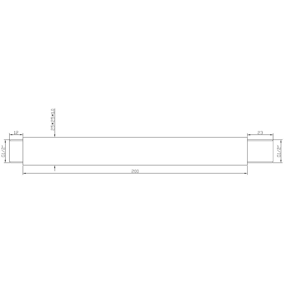 Wiesbaden Rombo Douchearm met Plafondbevestiging - 20cm - Chroom