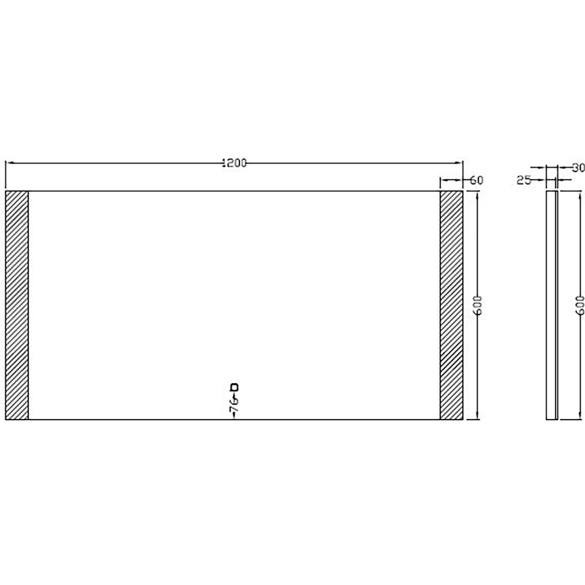 Wiesbaden Sunny Spiegel Met LED - Dimbaar - Spiegelverwarming - Rechthoek - 120x60cm