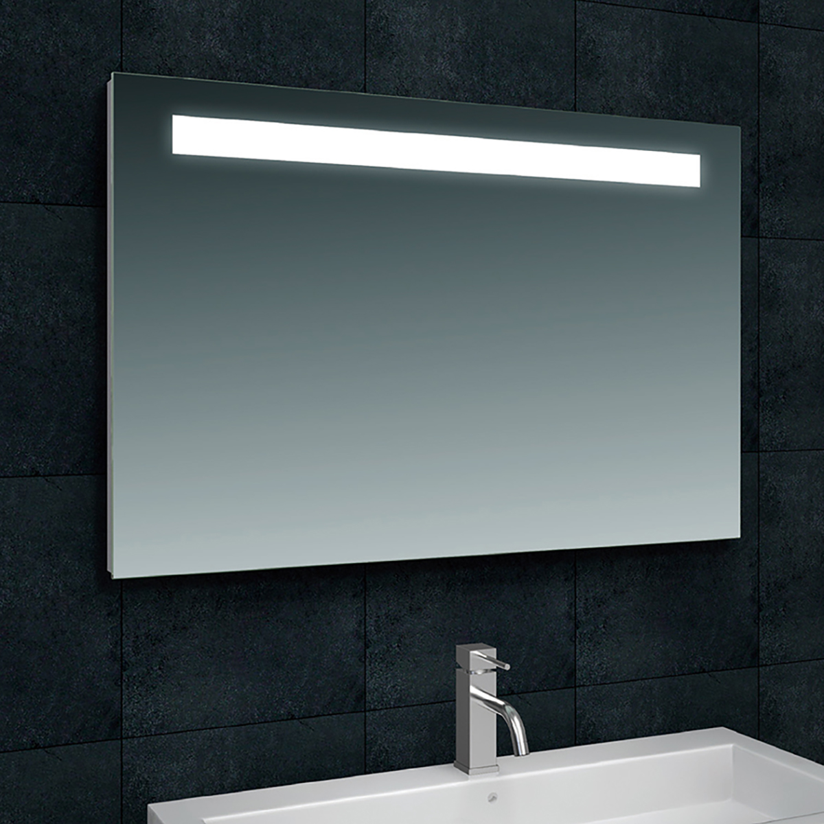 Wiesbaden Tigris Spiegel Met LED - Rechthoek - 100x80cm