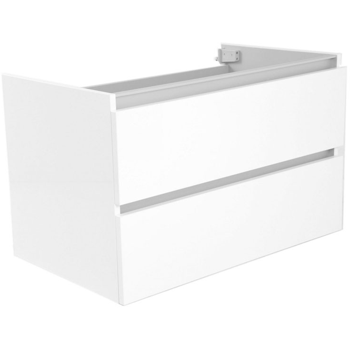 Wiesbaden Vision Onderkast Met 2 Laden - 80x46cm - Glans Wit