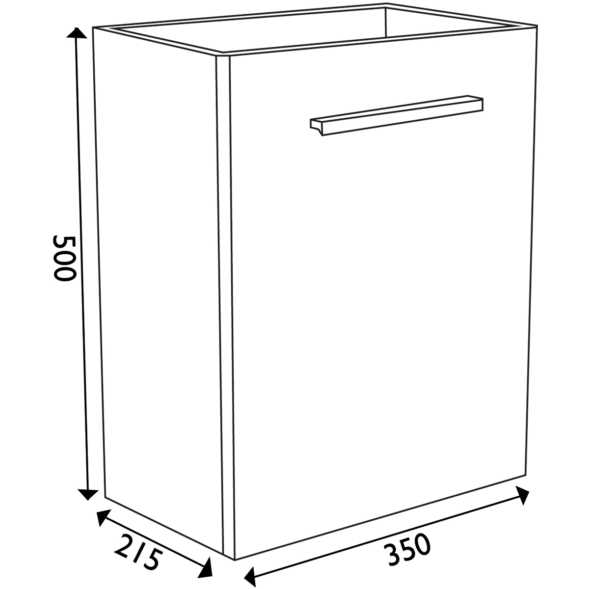 Xellanz Zenti Fonteinkast - 40x22cm - Glans Wit